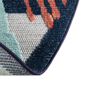 Gray 5' 3 x 5' 3 Belize Outdoor Round Area Rug Weather Resistant for Patio, Deck, Terrace, Balcony, Porch 100% Polypropylene Colorful Fun Coastal Modern Carpet for Outside for Sale at Rug Engine