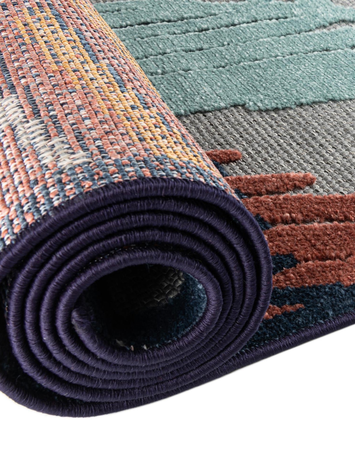 Gray 5' 3 x 5' 3 Belize Outdoor Round Area Rug Weather Resistant for Patio, Deck, Terrace, Balcony, Porch 100% Polypropylene Colorful Fun Coastal Modern Carpet for Outside for Sale at Rug Engine