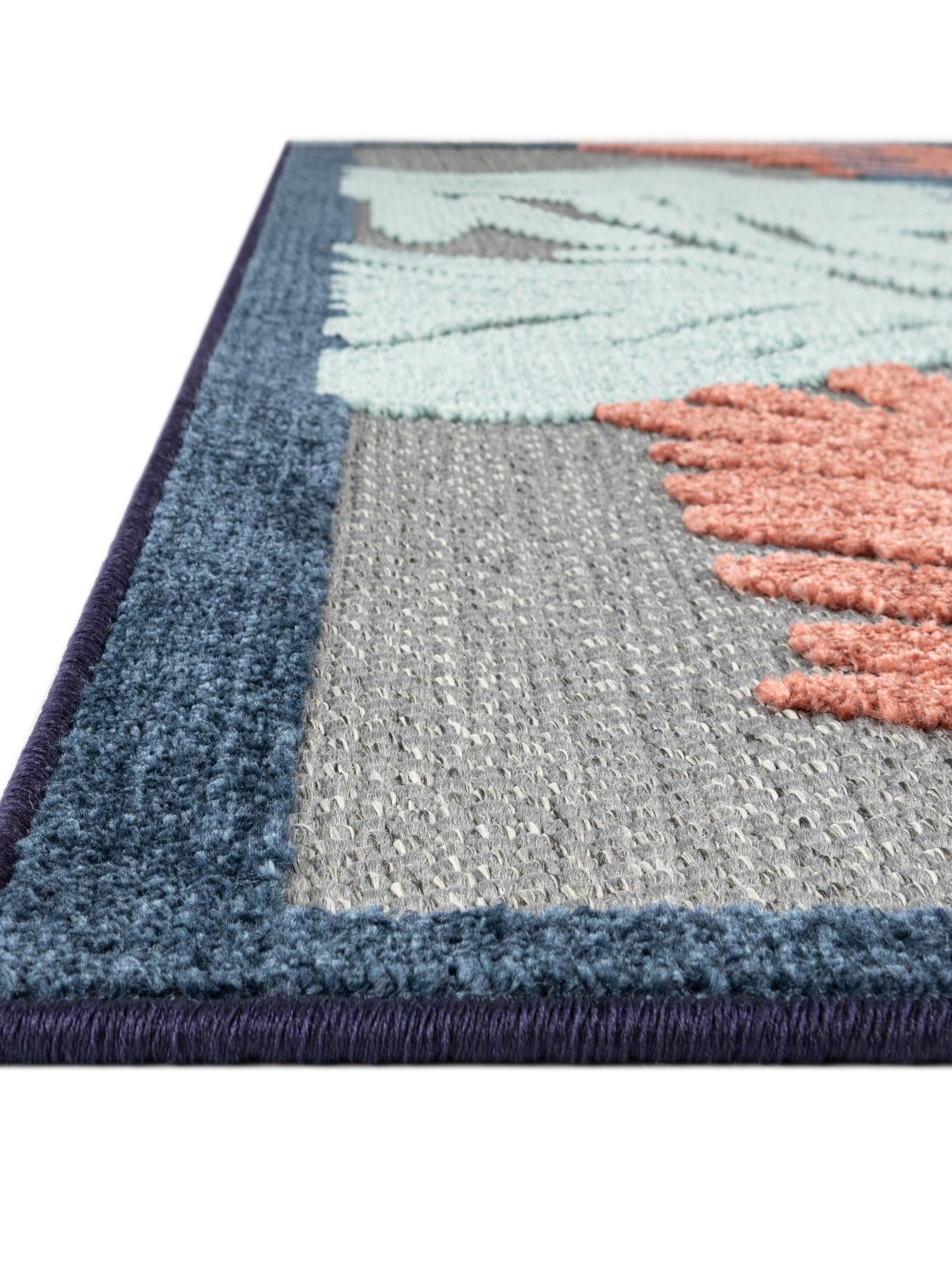 Gray 2' x 10' Belize Outdoor Runner Area Rug Weather Resistant for Patio, Deck, Terrace, Balcony, Porch 100% Polypropylene Colorful Fun Coastal Modern Carpet for Outside for Sale at Rug Engine