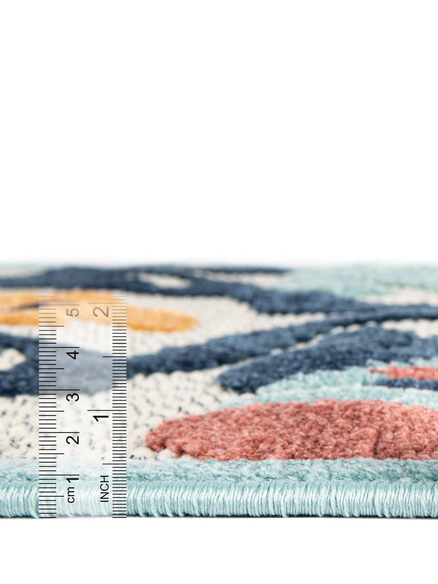 Ivory 5' 3 x 8' Belize Outdoor Rectangle Area Rug Weather Resistant for Patio, Deck, Terrace, Balcony, Porch 100% Polypropylene Colorful Fun Coastal Modern Carpet for Outside for Sale at Rug Engine