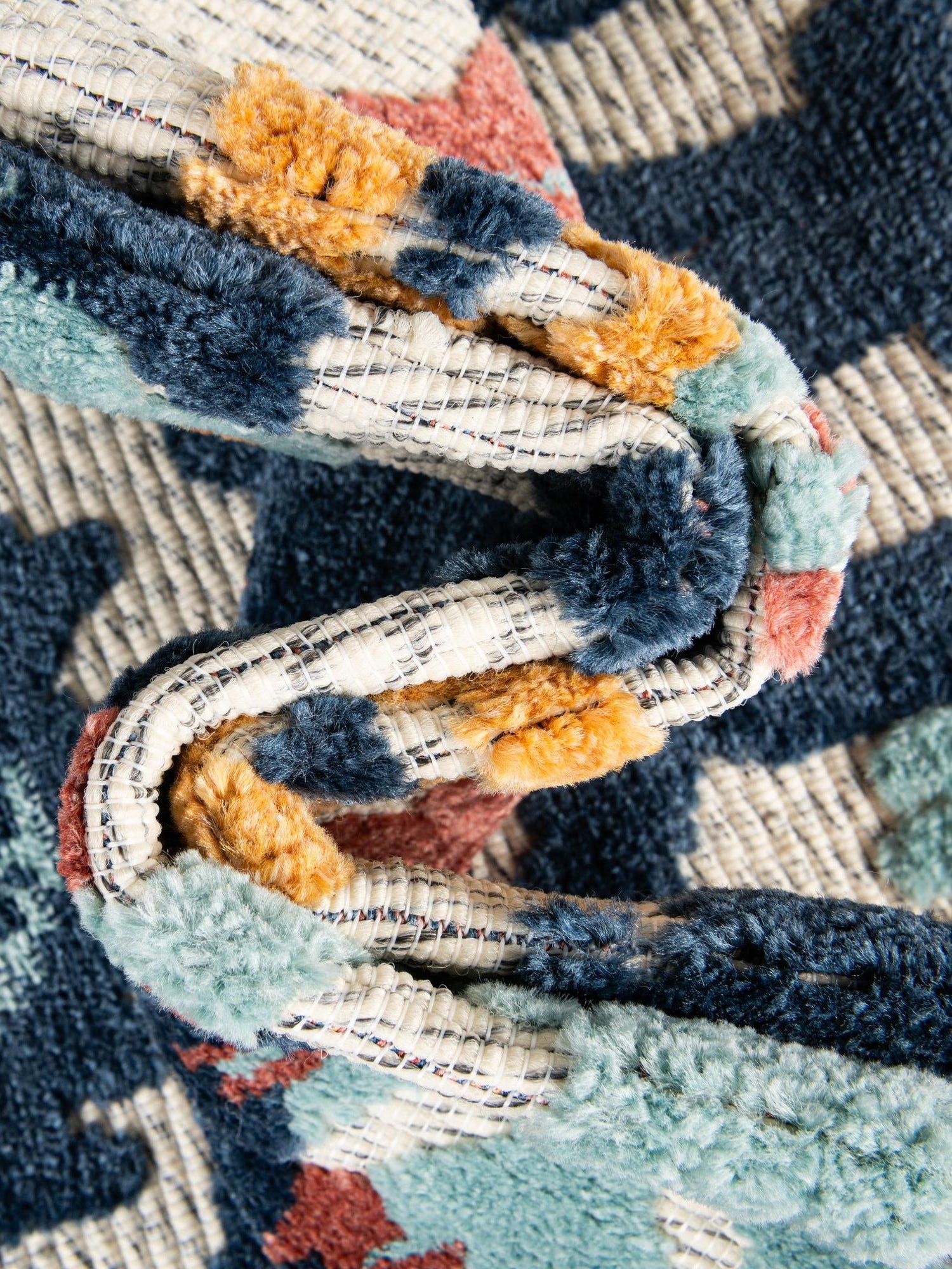 Ivory 6' x 9' Belize Outdoor Rectangle Area Rug Weather Resistant for Patio, Deck, Terrace, Balcony, Porch 100% Polypropylene Colorful Fun Coastal Modern Carpet for Outside for Sale at Rug Engine