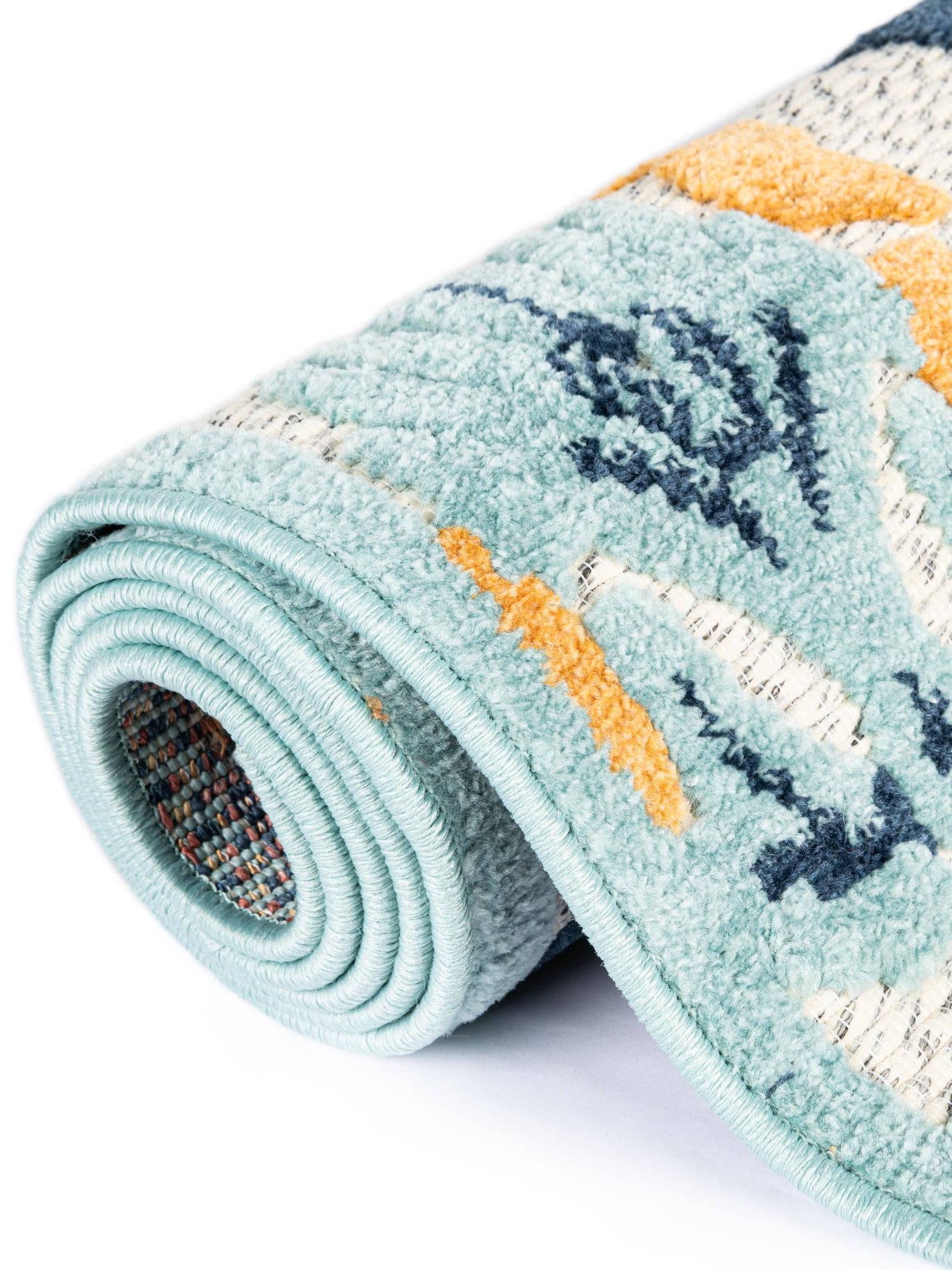 Ivory 7' 10 x 10' Belize Outdoor Rectangle Area Rug Weather Resistant for Patio, Deck, Terrace, Balcony, Porch 100% Polypropylene Colorful Fun Coastal Modern Carpet for Outside for Sale at Rug Engine