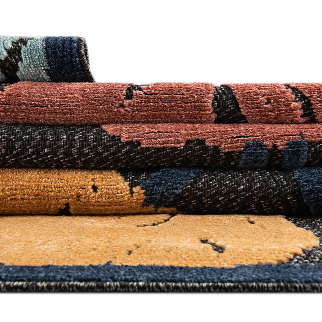 Charcoal 9' x 12' Belize Outdoor Rectangle Area Rug Weather Resistant for Patio, Deck, Terrace, Balcony, Porch 100% Polypropylene Colorful Fun Coastal Modern Carpet for Outside for Sale at Rug Engine