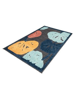 Charcoal 2' x 3' Belize Outdoor Rectangle Area Rug Weather Resistant for Patio, Deck, Terrace, Balcony, Porch 100% Polypropylene Colorful Fun Coastal Modern Carpet for Outside for Sale at Rug Engine