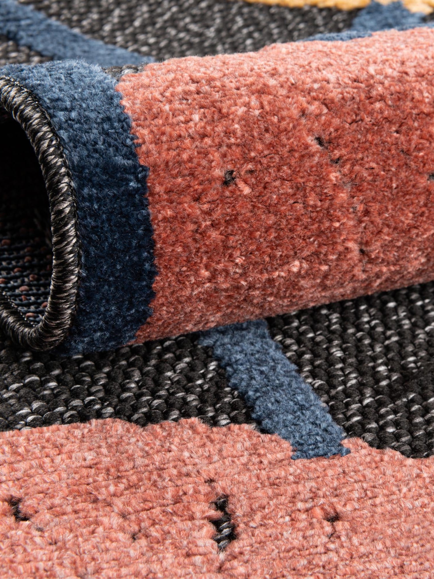 Charcoal 2' x 6' Belize Outdoor Runner Area Rug Weather Resistant for Patio, Deck, Terrace, Balcony, Porch 100% Polypropylene Colorful Fun Coastal Modern Carpet for Outside for Sale at Rug Engine