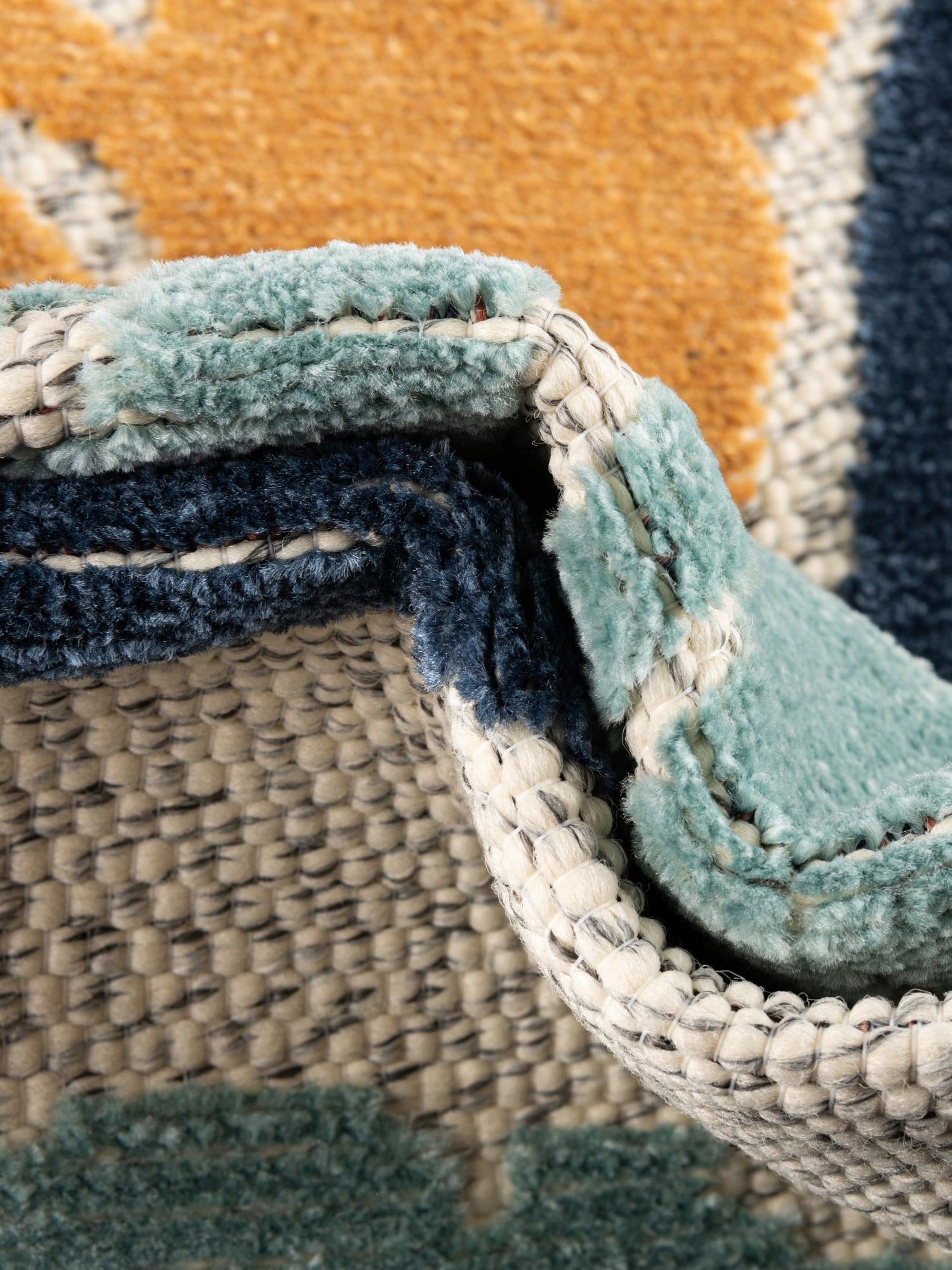 Ivory 6' x 9' Belize Outdoor Rectangle Area Rug Weather Resistant for Patio, Deck, Terrace, Balcony, Porch 100% Polypropylene Colorful Fun Coastal Modern Carpet for Outside for Sale at Rug Engine