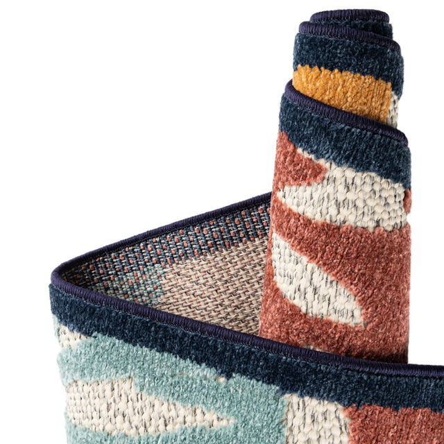 Ivory 2' x 3' Belize Outdoor Rectangle Area Rug Weather Resistant for Patio, Deck, Terrace, Balcony, Porch 100% Polypropylene Colorful Fun Coastal Modern Carpet for Outside for Sale at Rug Engine