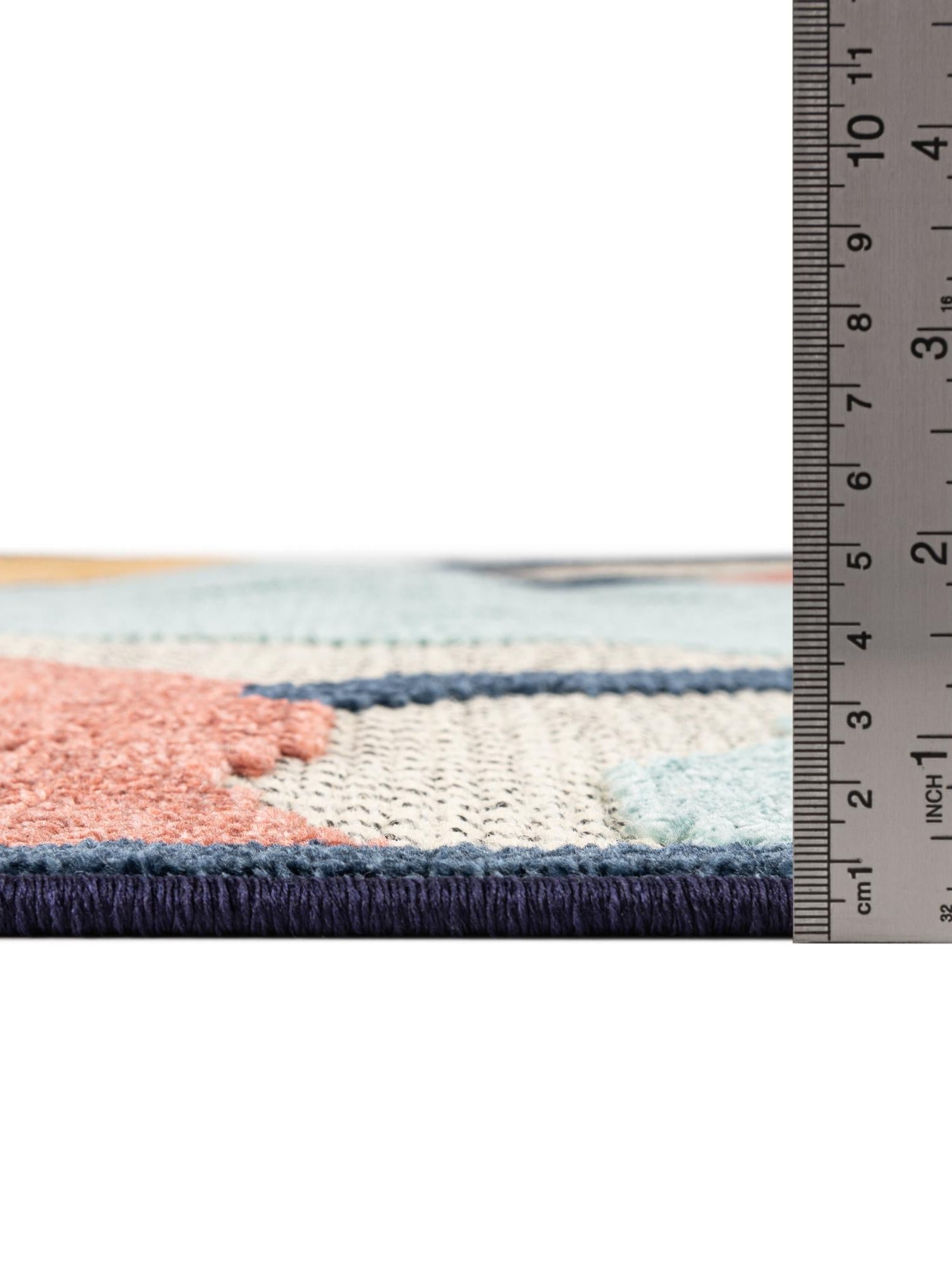 Ivory 2' x 6' Belize Outdoor Runner Area Rug Weather Resistant for Patio, Deck, Terrace, Balcony, Porch 100% Polypropylene Colorful Fun Coastal Modern Carpet for Outside for Sale at Rug Engine