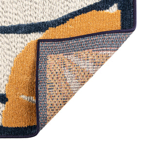 Ivory 2' x 6' Belize Outdoor Runner Area Rug Weather Resistant for Patio, Deck, Terrace, Balcony, Porch 100% Polypropylene Colorful Fun Coastal Modern Carpet for Outside for Sale at Rug Engine