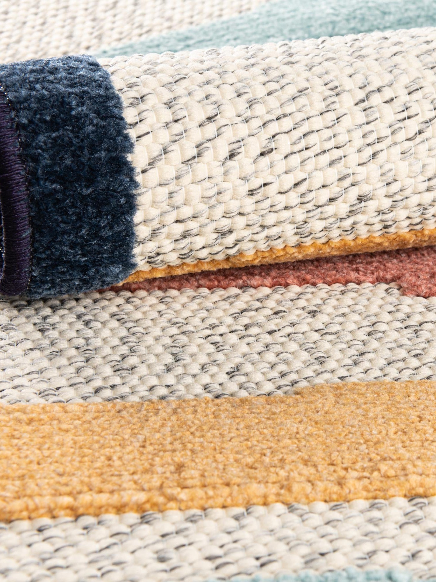 Ivory 7' x 10' Belize Outdoor Rectangle Area Rug Weather Resistant for Patio, Deck, Terrace, Balcony, Porch 100% Polypropylene Colorful Fun Coastal Modern Carpet for Outside for Sale at Rug Engine