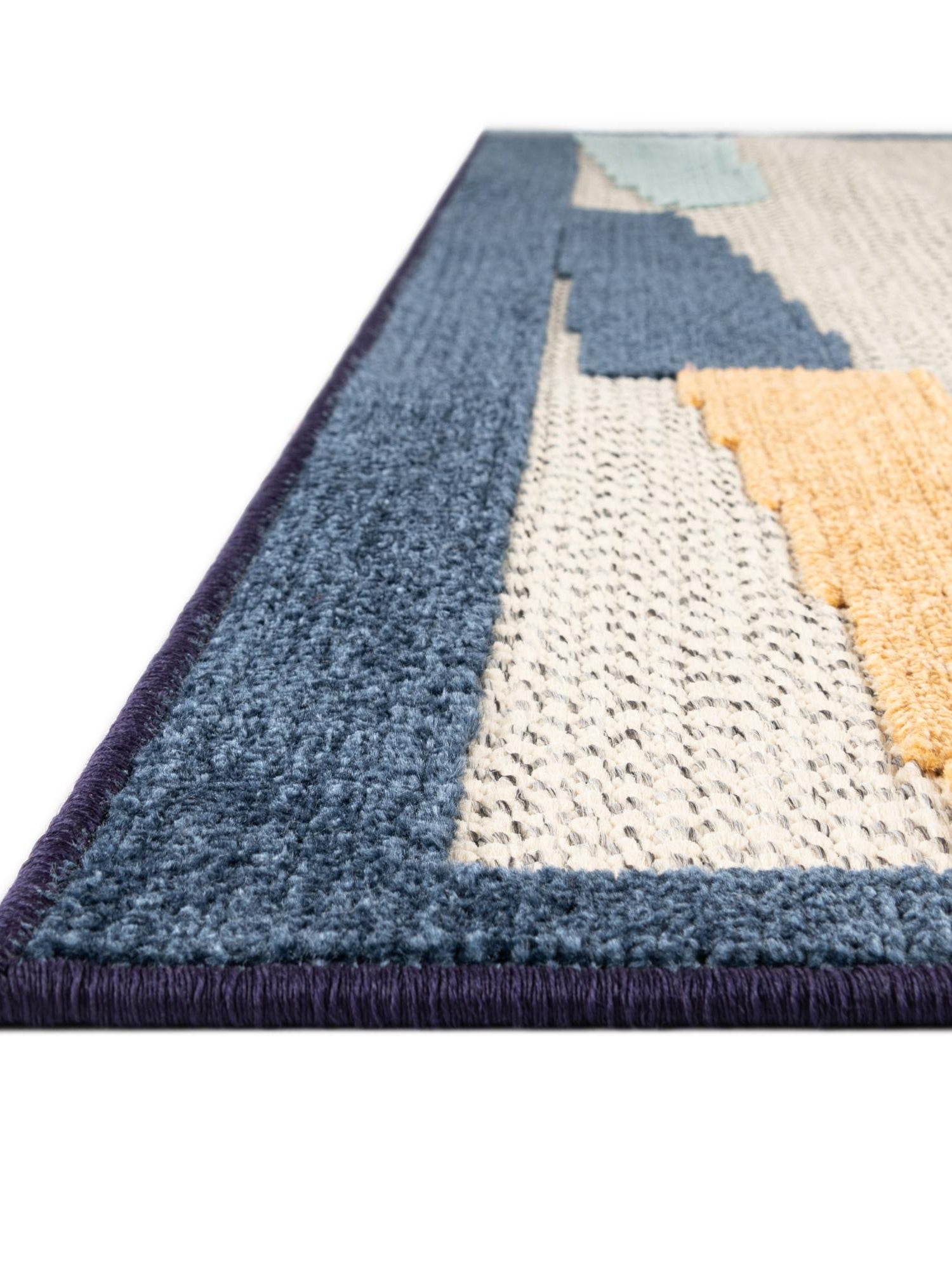 Ivory 6' x 9' Belize Outdoor Rectangle Area Rug Weather Resistant for Patio, Deck, Terrace, Balcony, Porch 100% Polypropylene Colorful Fun Coastal Modern Carpet for Outside for Sale at Rug Engine