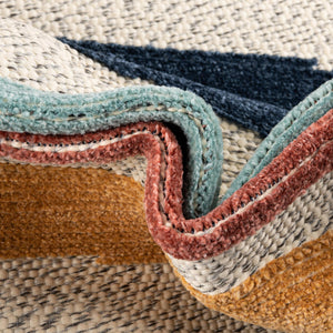 Ivory 6' x 9' Belize Outdoor Rectangle Area Rug Weather Resistant for Patio, Deck, Terrace, Balcony, Porch 100% Polypropylene Colorful Fun Coastal Modern Carpet for Outside for Sale at Rug Engine