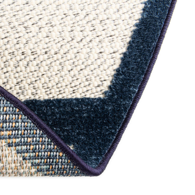 Ivory 3' 3 x 3' 3 Belize Outdoor Round Area Rug Weather Resistant for Patio, Deck, Terrace, Balcony, Porch 100% Polypropylene Colorful Fun Coastal Modern Carpet for Outside for Sale at Rug Engine