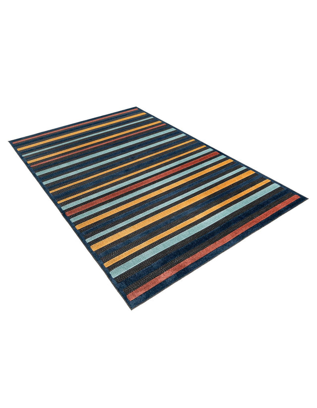 Charcoal 7' x 10' Belize Outdoor Rectangle Area Rug Weather Resistant for Patio, Deck, Terrace, Balcony, Porch 100% Polypropylene Colorful Fun Coastal Modern Carpet for Outside for Sale at Rug Engine