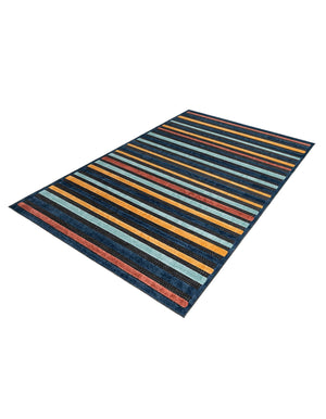 Charcoal 6' x 9' Belize Outdoor Rectangle Area Rug Weather Resistant for Patio, Deck, Terrace, Balcony, Porch 100% Polypropylene Colorful Fun Coastal Modern Carpet for Outside for Sale at Rug Engine