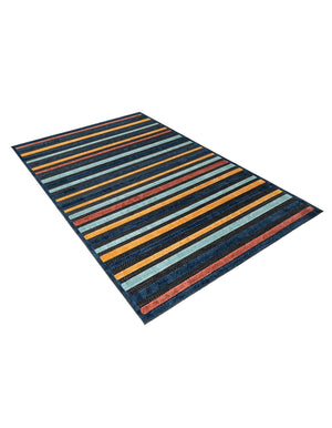 Charcoal 6' x 9' Belize Outdoor Rectangle Area Rug Weather Resistant for Patio, Deck, Terrace, Balcony, Porch 100% Polypropylene Colorful Fun Coastal Modern Carpet for Outside for Sale at Rug Engine