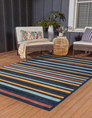 Charcoal 7' 10 x 10' Belize Outdoor Rectangle Area Rug Weather Resistant for Patio, Deck, Terrace, Balcony, Porch 100% Polypropylene Colorful Fun Coastal Modern Carpet for Outside for Sale at Rug Engine