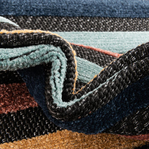 Charcoal 6' x 9' Belize Outdoor Rectangle Area Rug Weather Resistant for Patio, Deck, Terrace, Balcony, Porch 100% Polypropylene Colorful Fun Coastal Modern Carpet for Outside for Sale at Rug Engine