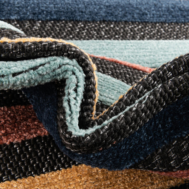 Charcoal 7' x 10' Belize Outdoor Rectangle Area Rug Weather Resistant for Patio, Deck, Terrace, Balcony, Porch 100% Polypropylene Colorful Fun Coastal Modern Carpet for Outside for Sale at Rug Engine
