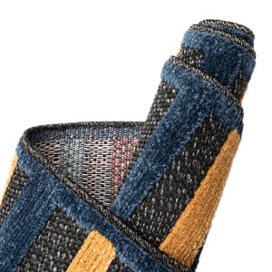 Charcoal 5' 3 x 8' Belize Outdoor Rectangle Area Rug Weather Resistant for Patio, Deck, Terrace, Balcony, Porch 100% Polypropylene Colorful Fun Coastal Modern Carpet for Outside for Sale at Rug Engine