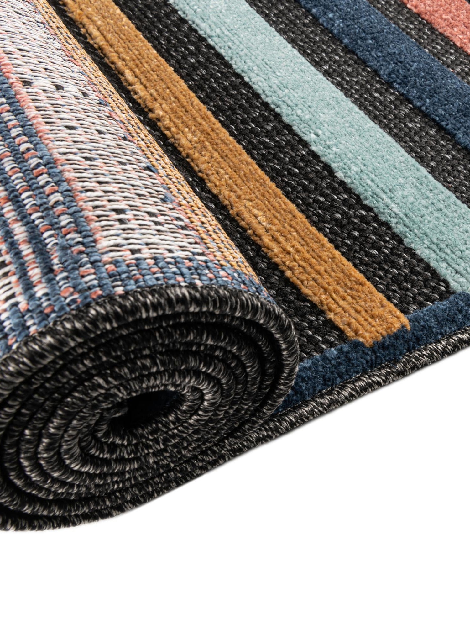 Charcoal 7' x 10' Belize Outdoor Rectangle Area Rug Weather Resistant for Patio, Deck, Terrace, Balcony, Porch 100% Polypropylene Colorful Fun Coastal Modern Carpet for Outside for Sale at Rug Engine