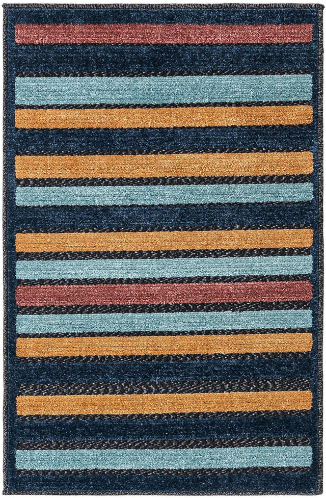 Charcoal 2' x 3' Belize Outdoor Rectangle Area Rug Weather Resistant for Patio, Deck, Terrace, Balcony, Porch 100% Polypropylene Colorful Fun Coastal Modern Carpet for Outside for Sale at Rug Engine
