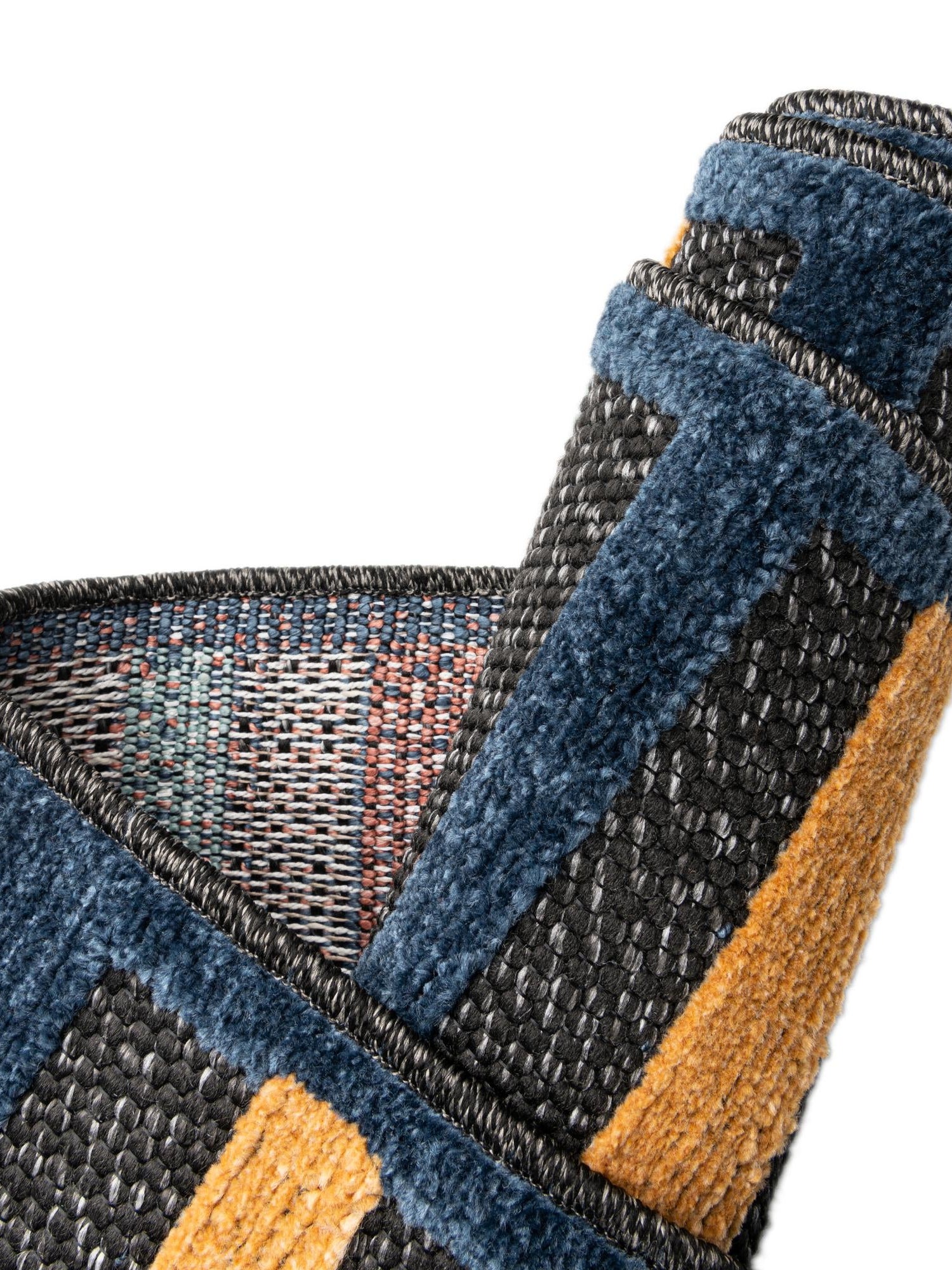 Charcoal 7' 10 x 7' 10 Belize Outdoor Square Area Rug Weather Resistant for Patio, Deck, Terrace, Balcony, Porch 100% Polypropylene Colorful Fun Coastal Modern Carpet for Outside for Sale at Rug Engine