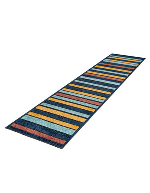 Charcoal 2' x 6' Belize Outdoor Runner Area Rug Weather Resistant for Patio, Deck, Terrace, Balcony, Porch 100% Polypropylene Colorful Fun Coastal Modern Carpet for Outside for Sale at Rug Engine