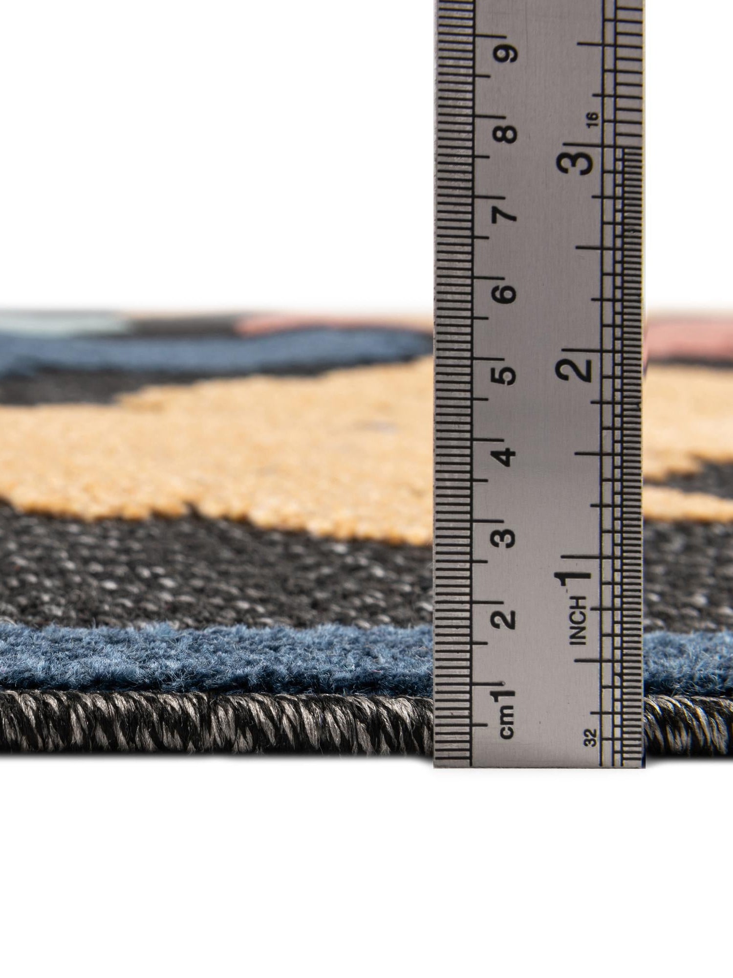 Black 5' 3 x 8' Belize Outdoor Rectangle Area Rug Weather Resistant for Patio, Deck, Terrace, Balcony, Porch 100% Polypropylene Colorful Fun Coastal Modern Carpet for Outside for Sale at Rug Engine