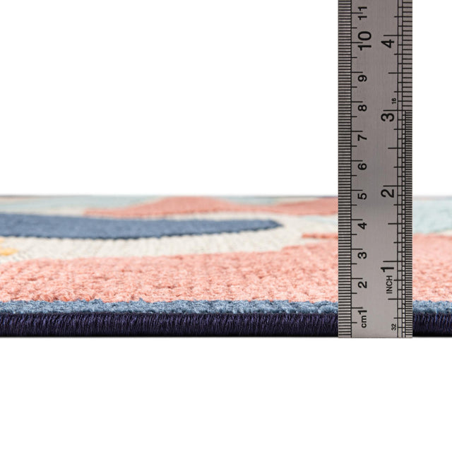White 6' x 9' Belize Outdoor Rectangle Area Rug Weather Resistant for Patio, Deck, Terrace, Balcony, Porch 100% Polypropylene Colorful Fun Coastal Modern Carpet for Outside for Sale at Rug Engine