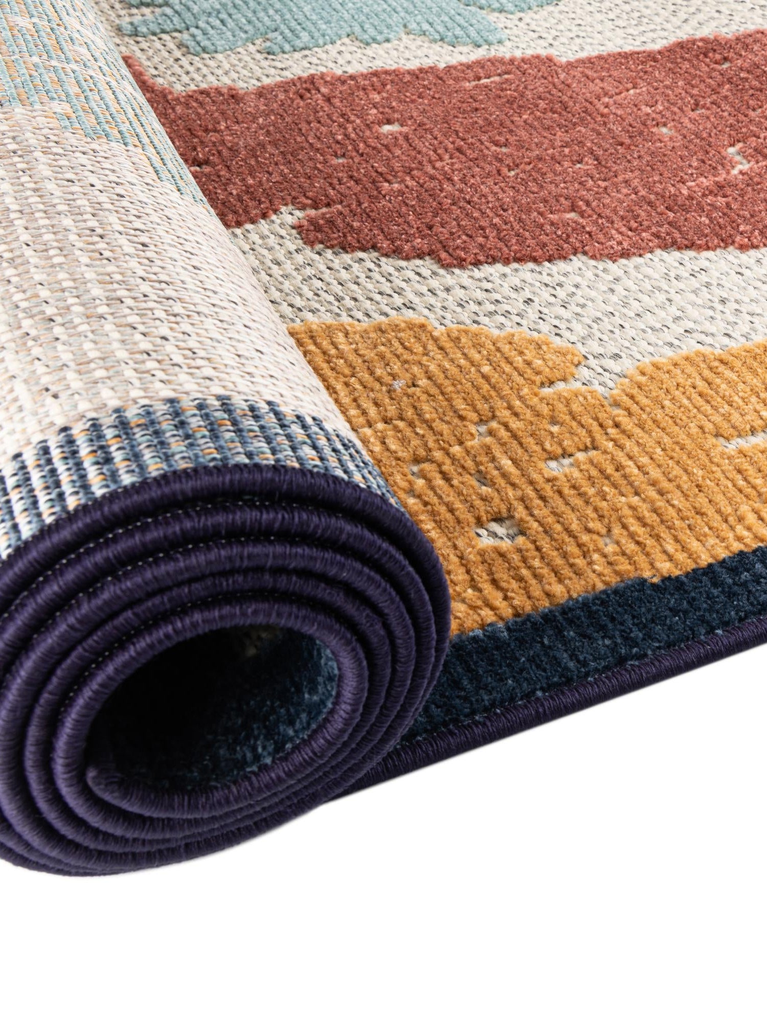 White 7' x 10' Belize Outdoor Rectangle Area Rug Weather Resistant for Patio, Deck, Terrace, Balcony, Porch 100% Polypropylene Colorful Fun Coastal Modern Carpet for Outside for Sale at Rug Engine
