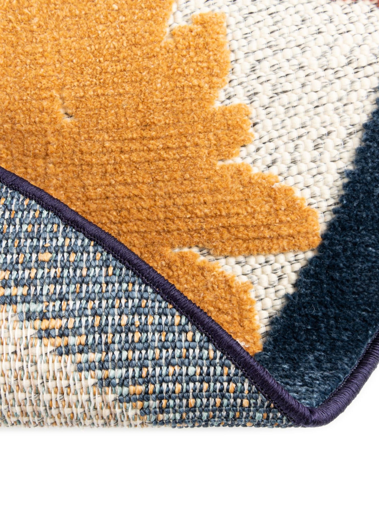 White 5' 3 x 5' 3 Belize Outdoor Round Area Rug Weather Resistant for Patio, Deck, Terrace, Balcony, Porch 100% Polypropylene Colorful Fun Coastal Modern Carpet for Outside for Sale at Rug Engine