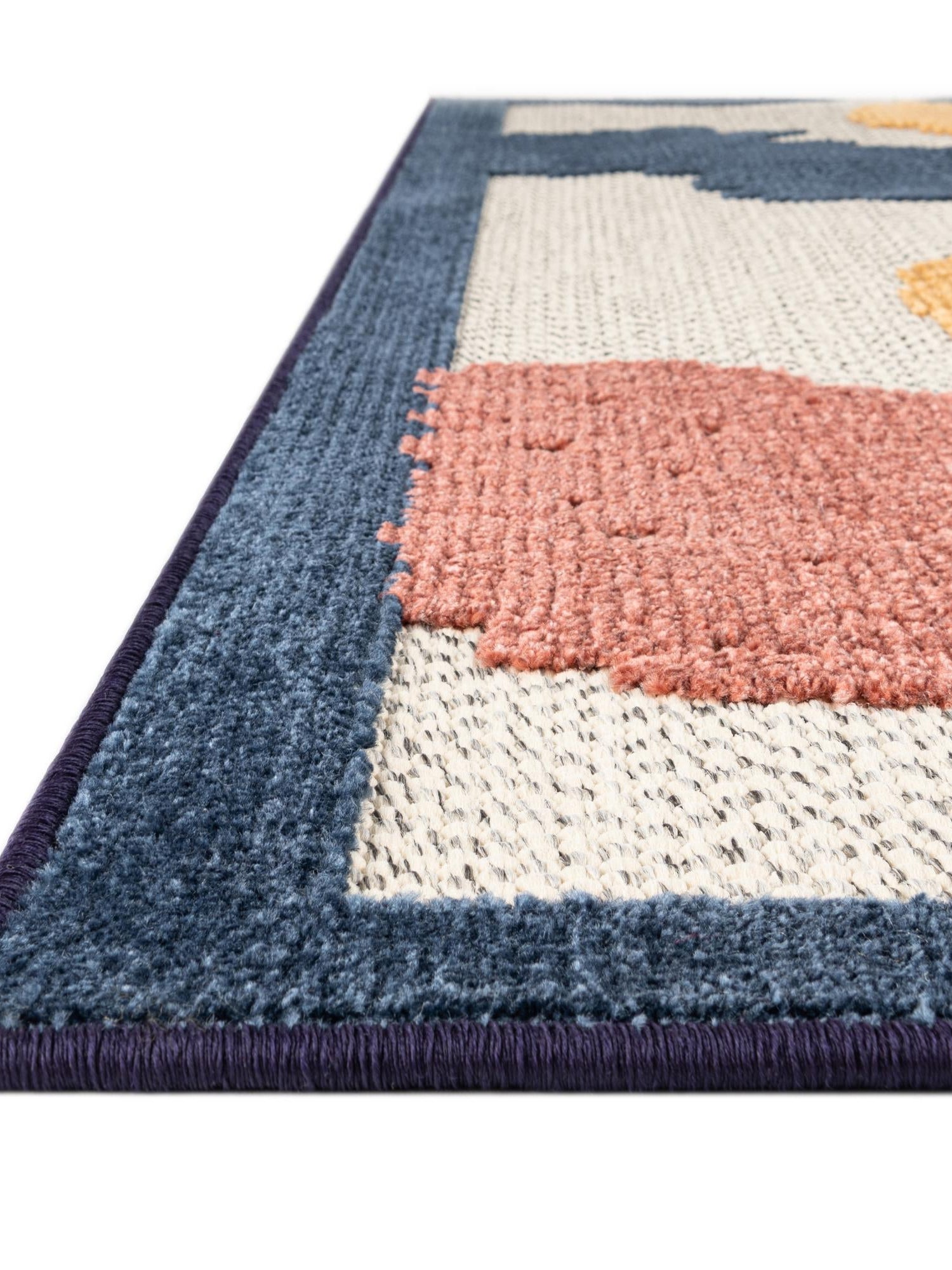 White 2' x 10' Belize Outdoor Runner Area Rug Weather Resistant for Patio, Deck, Terrace, Balcony, Porch 100% Polypropylene Colorful Fun Coastal Modern Carpet for Outside for Sale at Rug Engine