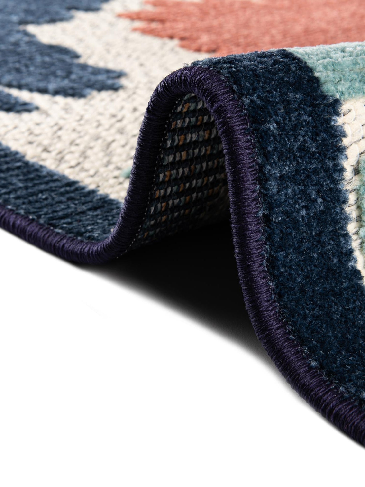 White 2' x 10' Belize Outdoor Runner Area Rug Weather Resistant for Patio, Deck, Terrace, Balcony, Porch 100% Polypropylene Colorful Fun Coastal Modern Carpet for Outside for Sale at Rug Engine