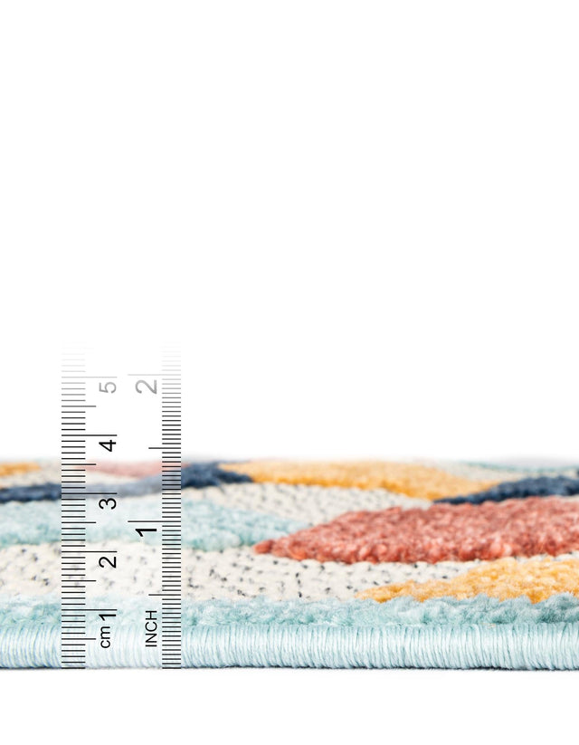 White 4' x 6' Belize Outdoor Rectangle Area Rug Weather Resistant for Patio, Deck, Terrace, Balcony, Porch 100% Polypropylene Colorful Fun Coastal Modern Carpet for Outside for Sale at Rug Engine