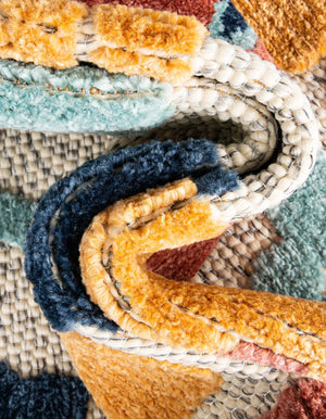 White 2' x 3' Belize Outdoor Rectangle Area Rug Weather Resistant for Patio, Deck, Terrace, Balcony, Porch 100% Polypropylene Colorful Fun Coastal Modern Carpet for Outside for Sale at Rug Engine