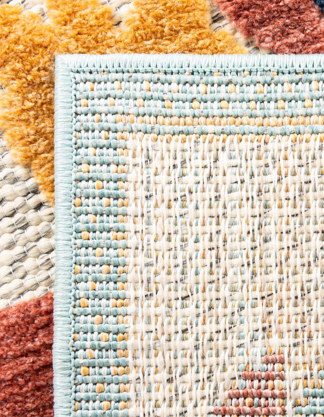 White 7' 10 x 10' Belize Outdoor Rectangle Area Rug Weather Resistant for Patio, Deck, Terrace, Balcony, Porch 100% Polypropylene Colorful Fun Coastal Modern Carpet for Outside for Sale at Rug Engine