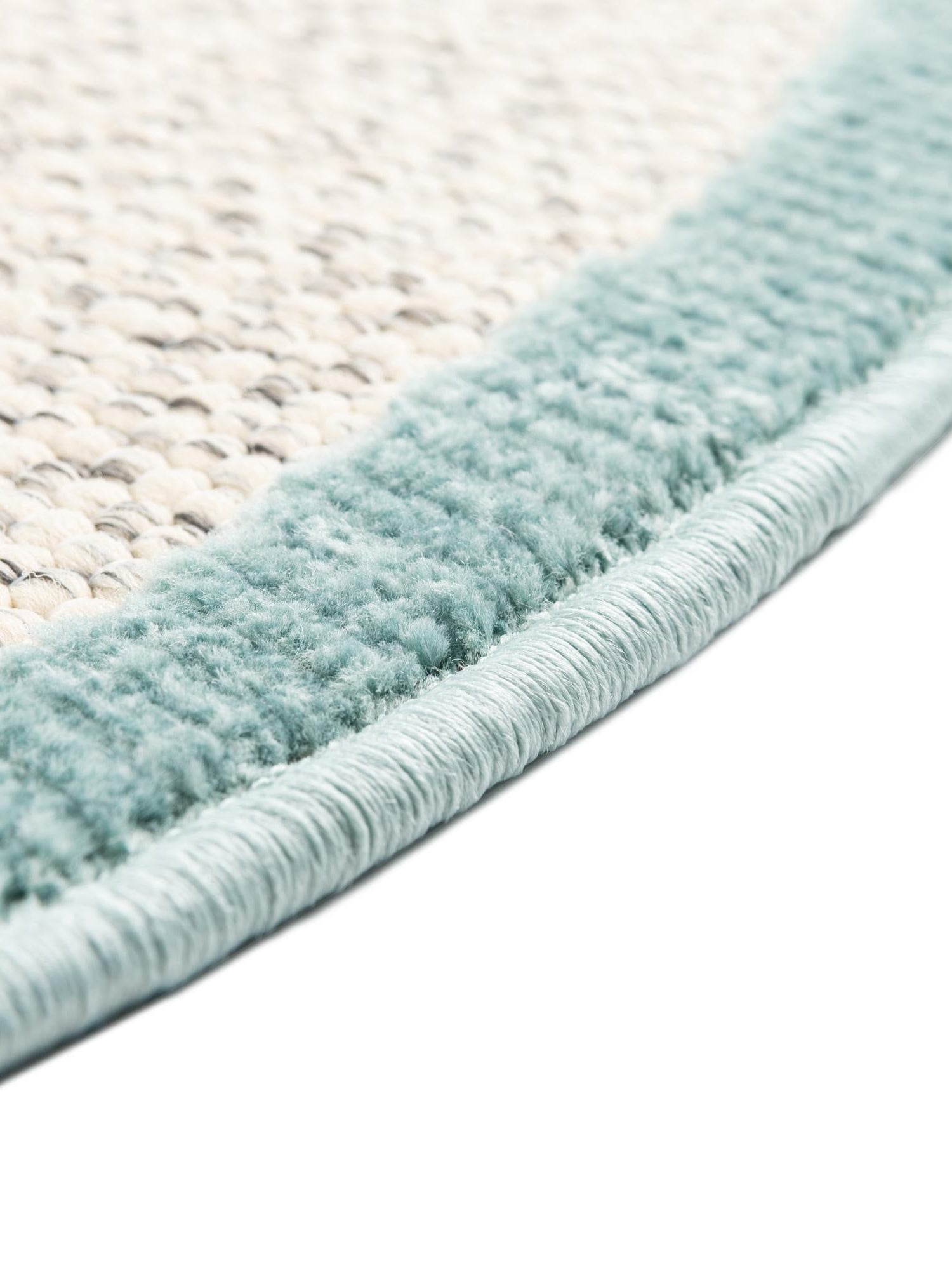White 5' 3 x 5' 3 Belize Outdoor Round Area Rug Weather Resistant for Patio, Deck, Terrace, Balcony, Porch 100% Polypropylene Colorful Fun Coastal Modern Carpet for Outside for Sale at Rug Engine