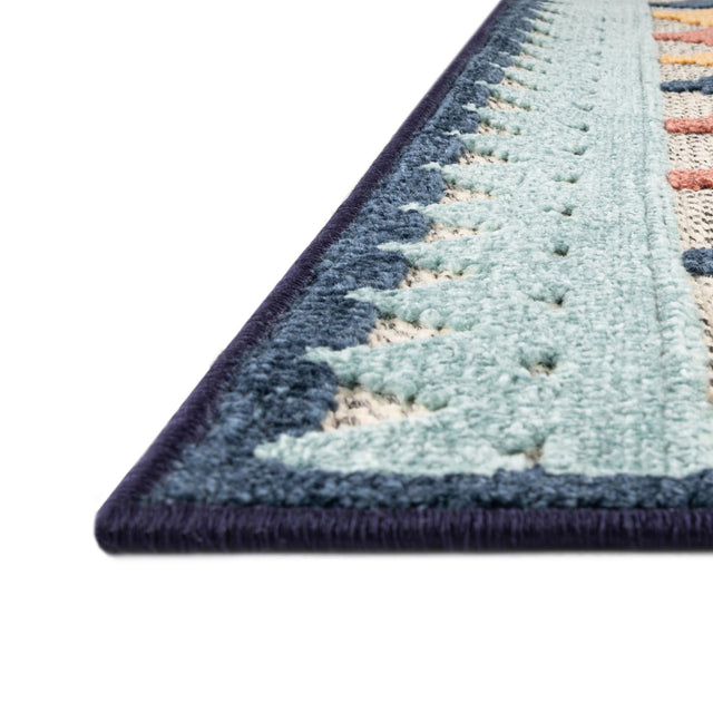 Ivory 4' x 6' Belize Outdoor Rectangle Area Rug Weather Resistant for Patio, Deck, Terrace, Balcony, Porch 100% Polypropylene Colorful Fun Coastal Modern Carpet for Outside for Sale at Rug Engine