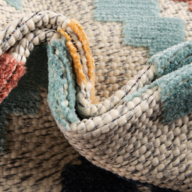 Ivory 2' x 8' Belize Outdoor Runner Area Rug Weather Resistant for Patio, Deck, Terrace, Balcony, Porch 100% Polypropylene Colorful Fun Coastal Modern Carpet for Outside for Sale at Rug Engine