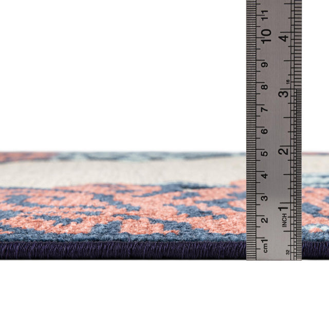 Multicolor 5' 3 x 8' Belize Outdoor Rectangle Area Rug Weather Resistant for Patio, Deck, Terrace, Balcony, Porch 100% Polypropylene Colorful Fun Coastal Modern Carpet for Outside for Sale at Rug Engine