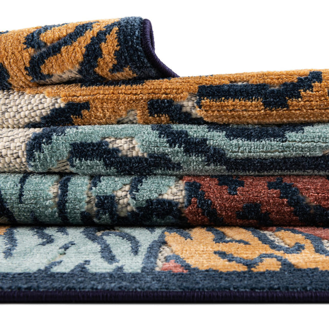Multicolor 7' 10 x 10' Belize Outdoor Rectangle Area Rug Weather Resistant for Patio, Deck, Terrace, Balcony, Porch 100% Polypropylene Colorful Fun Coastal Modern Carpet for Outside for Sale at Rug Engine