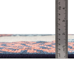 Multicolor 7' 10 x 7' 10 Belize Outdoor Square Area Rug Weather Resistant for Patio, Deck, Terrace, Balcony, Porch 100% Polypropylene Colorful Fun Coastal Modern Carpet for Outside for Sale at Rug Engine