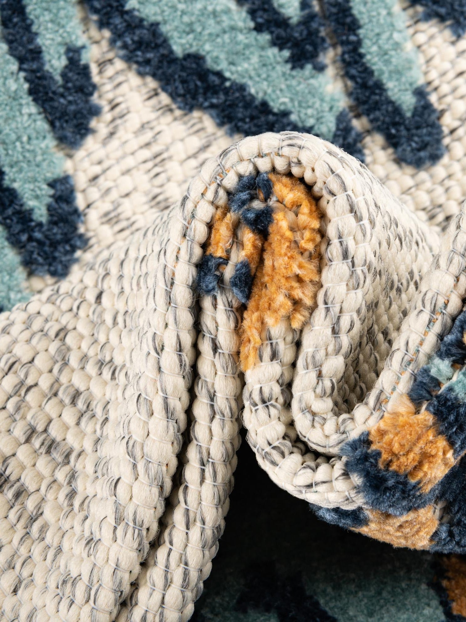 Multicolor 5' 3 x 5' 3 Belize Outdoor Square Area Rug Weather Resistant for Patio, Deck, Terrace, Balcony, Porch 100% Polypropylene Colorful Fun Coastal Modern Carpet for Outside for Sale at Rug Engine