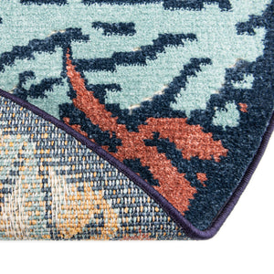Multicolor 3' 3 x 3' 3 Belize Outdoor Round Area Rug Weather Resistant for Patio, Deck, Terrace, Balcony, Porch 100% Polypropylene Colorful Fun Coastal Modern Carpet for Outside for Sale at Rug Engine