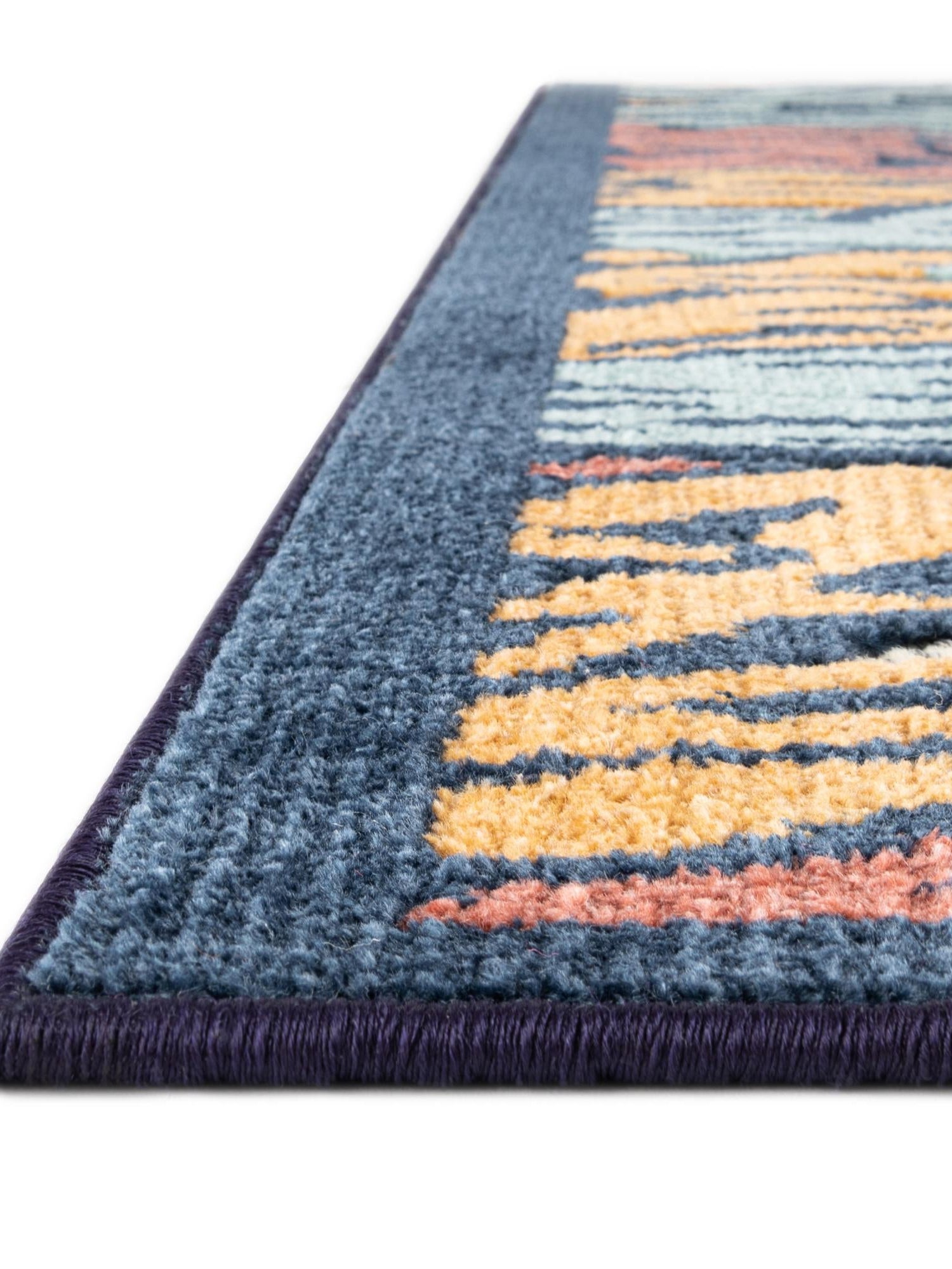 Multicolor 2' x 8' Belize Outdoor Runner Area Rug Weather Resistant for Patio, Deck, Terrace, Balcony, Porch 100% Polypropylene Colorful Fun Coastal Modern Carpet for Outside for Sale at Rug Engine
