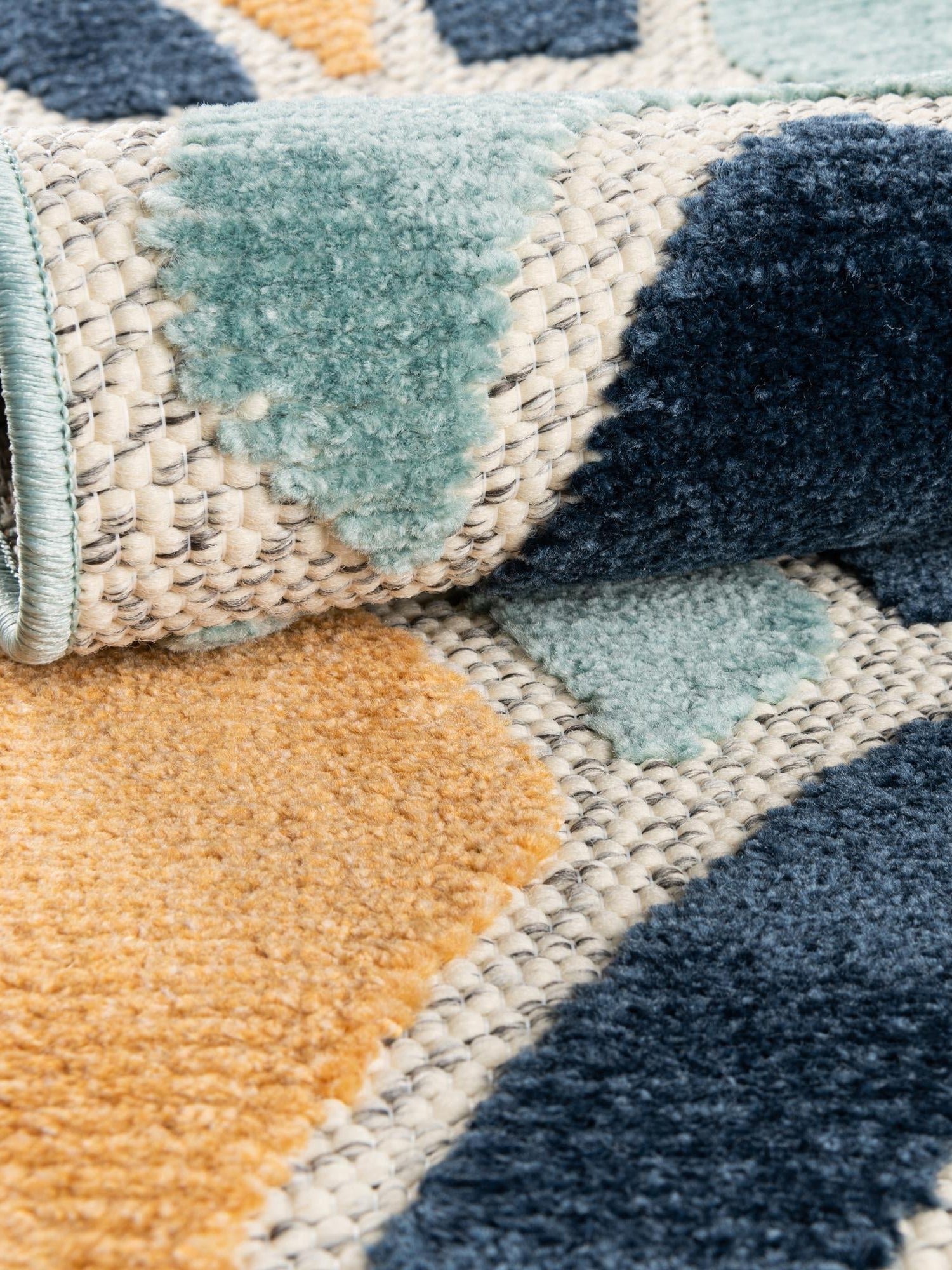 Blue 7' x 10' Belize Outdoor Rectangle Area Rug Weather Resistant for Patio, Deck, Terrace, Balcony, Porch 100% Polypropylene Colorful Fun Coastal Modern Carpet for Outside for Sale at Rug Engine