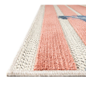 Ivory 2' x 3' Belize Outdoor Rectangle Area Rug Weather Resistant for Patio, Deck, Terrace, Balcony, Porch 100% Polypropylene Colorful Fun Coastal Modern Carpet for Outside for Sale at Rug Engine