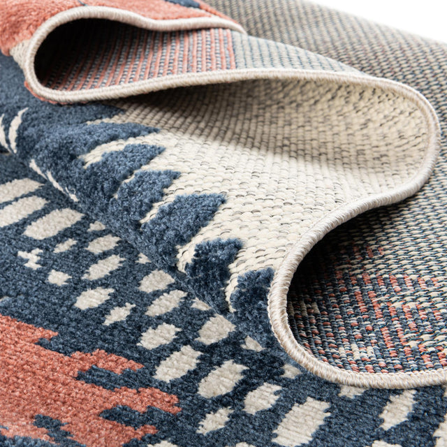 Ivory 7' 10 x 7' 10 Belize Outdoor Square Area Rug Weather Resistant for Patio, Deck, Terrace, Balcony, Porch 100% Polypropylene Colorful Fun Coastal Modern Carpet for Outside for Sale at Rug Engine