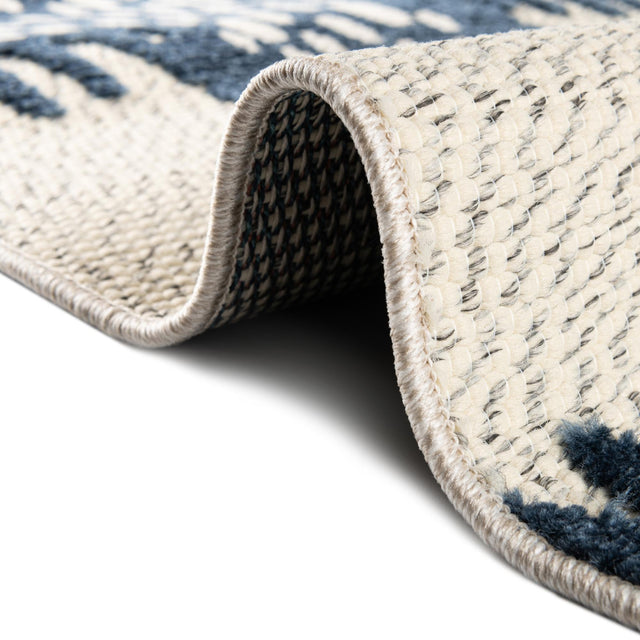Ivory 3' 3 x 3' 3 Belize Outdoor Round Area Rug Weather Resistant for Patio, Deck, Terrace, Balcony, Porch 100% Polypropylene Colorful Fun Coastal Modern Carpet for Outside for Sale at Rug Engine